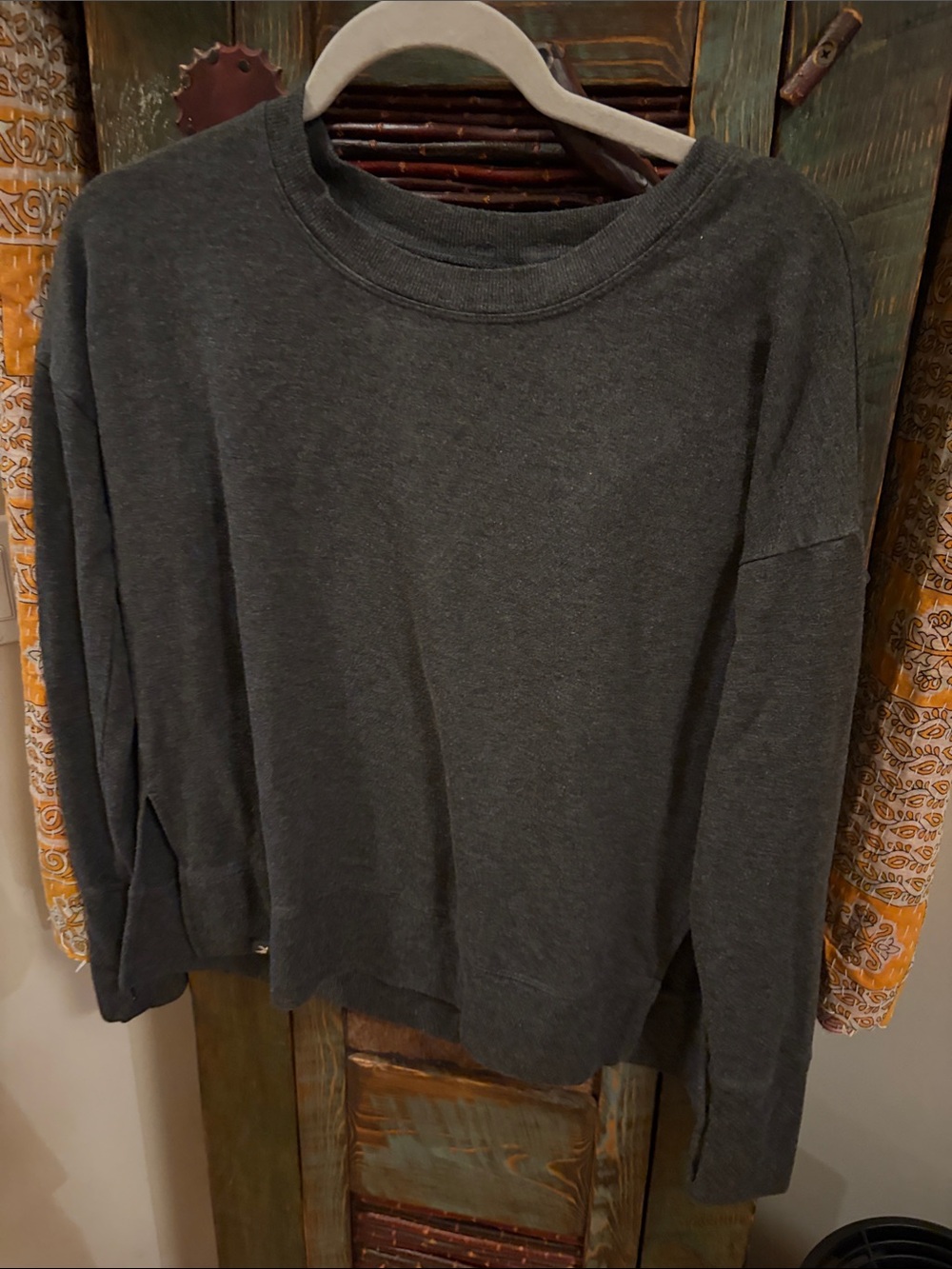 Glyder Women's Crewneck Sweater in Charcoal Gray